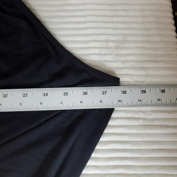 Lane Bryant Wrap Sheath Dress Womens 26/28 (4x) Black Sleeveless Stretch NWT - Picture 9 of 9